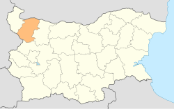 Location o Montana Province in Bulgarie