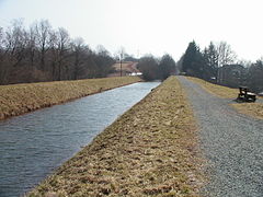 Le canal de la Haute-Saône à Frahier.