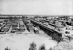 The flume terminal of the Hume-Bennett Lumber Company in Sanger.