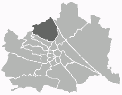 Location of the district within Vienna