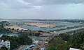 Down stream view of Prakasam Barrage