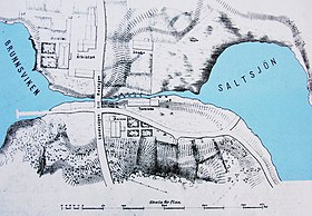 Karta Stockholma sa sa pozicijom Saltsjöna