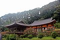 Anyangnu (안양루) and Muryangsujeon Hall of Buseoksa Temple (부석사 무량수전), Yeongju, North Gyeongsang Province, South Korea