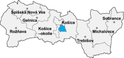 Location of Košice IV