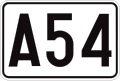 F23b: Nummerbord van een autosnelweg.