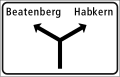 4.37 Announcement of junction on minor road