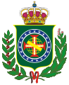 Escut del Regne Unit de Portugal, Brasil i l'Algarve, adaptat com a escut del Regne del Brasil (18 de setembre de 1822 - 1 de desembre de 1822)