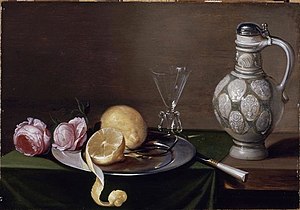 Still life with pitcher, Jacob Foppens van Es, between 1617 and 1666