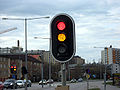 LED traffic lights in Örnsköldsvik, Sweden