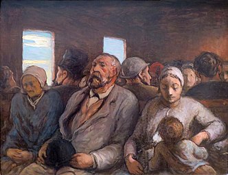 Honore Daumier, Third Class Carriage, 1856-1858