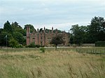 Trevalyn Hall from a nearby field.