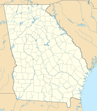 Map showing the location of Cloudland Canyon State Park