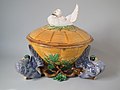 Tureen, 1870, coloured glazes, naturalistic style