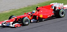 Photo de la Ferrari F10 d'Alonso à Suzuka