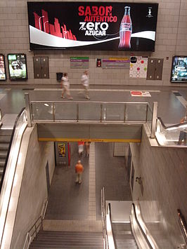 Trappen in het station