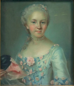 Mme Le Caron de Fleury, née Adélaïde Philiberte Bertrande de Longprez, pastel, datation inconnue, collection particulière.