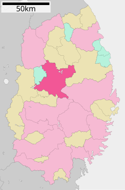 Location of Morioka