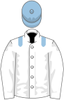 White, light blue epaulets and cap