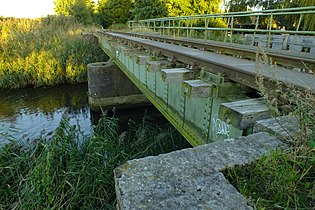 Railroad crossing the Aa river