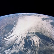 Thunderstorm, Texas Gulf Coast, USA photographed during STS-31.jpg