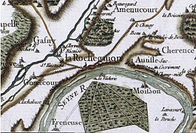 Carte de Cassini de 1784, la configuration des îles est alors très différente.