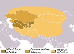 Asia centrale - Localizzazione