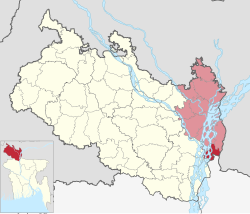 Location of Char Rajibpur