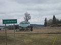 La Riviere, Manitoba welcome sign