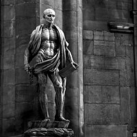 Statue of Saint Bartholomew, with his own skin, by Marco d'Agrate, 1562 (Duomo di Milano)