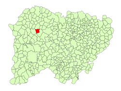 Location in Salamanca