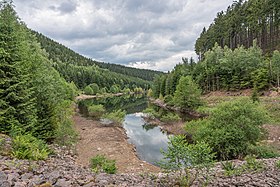 Тюрингенский Лес и водохранилище около Тамбах-Дитарца