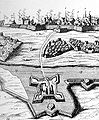 Section of map showing Vartov, 1658