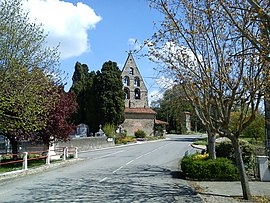 The church in Samouillan