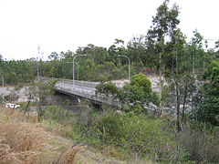 Original Newcastle Link Road bridge over M1