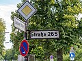 Beispiel für durchnummerierte Straßennamen: „Straße 265“ in Berlin-Gatow