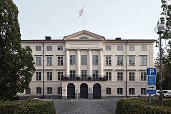 Dekanhuset, skolans lokaler från 1837 till 1869.