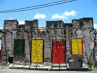 In Dominica a lot of people express themselves with colors, hence this colorful