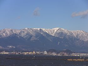 冬の比良山地