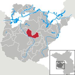 Läget för kommunen Planebruch i Landkreis Potsdam-Mittelmark