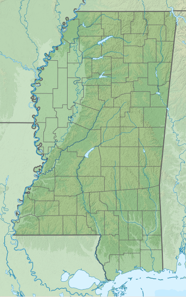 File:USA Mississippi relief location map.svg