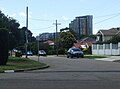 View from Cutler Parade of apartment towers on the former Channel 10 site