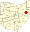 State map highlighting Carroll County