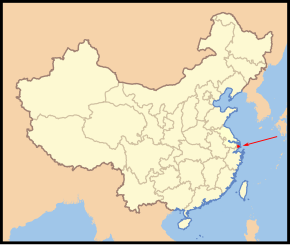 Location within the People's Republic of China