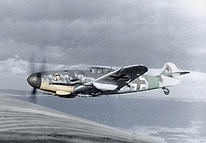 第27戦闘航空団所属のBf 109G-6 （1943年撮影）