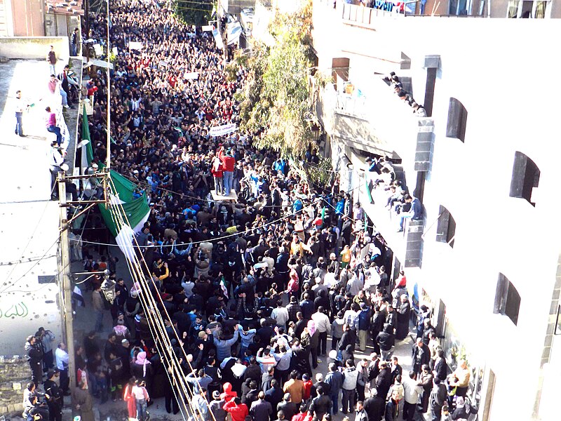 File:Bab Dreeb Demonstration, Homs.jpg