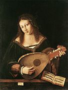 Mujer tocando el laúd, 1520 (Milán, Pinacoteca di Brera)