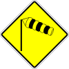 Cross wind caution