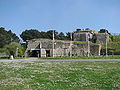 german blockhaus in the old fort of the Cité d'Aleth