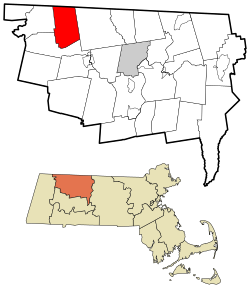 Location in Franklin County in Massachusetts