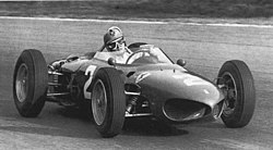 156F1に乗るジャンカルロ・バゲッティ （1962年イタリアGP）